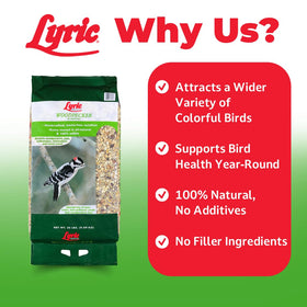 Lyric shelled peanuts and nuts add energy for backyard birds
