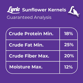 Lyric Sunflower Kernels ideal for patios, decks, and gardens