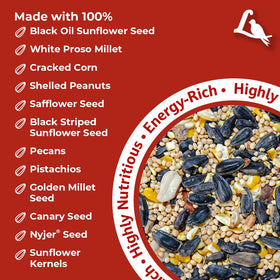 Lyric Supreme nuts mix closeup showcases varied pieces for natural foraging