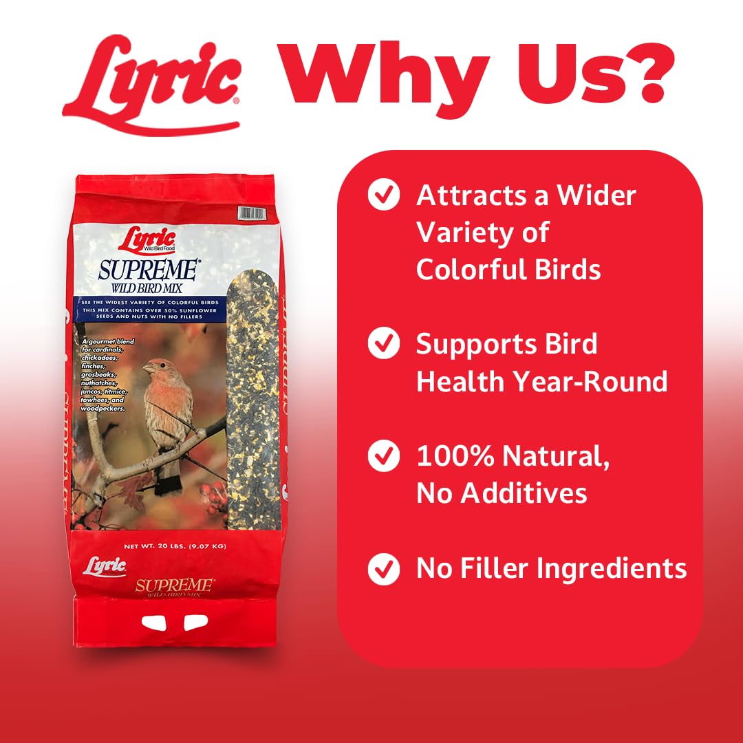 Lyric Supreme shelled peanuts enhance natural foraging in outdoor feeders.