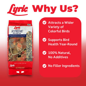 Lyric Supreme shelled peanuts enhance natural foraging in outdoor feeders.