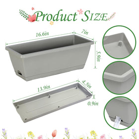 Lysjtsr window box with tray view demonstrates drainage and tidy windowsill.