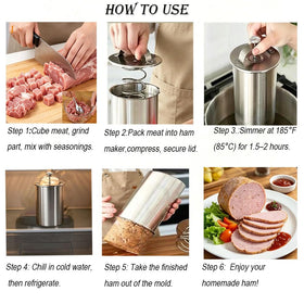 LYW lunch meat press for uniform sandwich-ready slices.