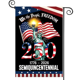 LZOUOWO 250-years America flag front view, ideal for porch display