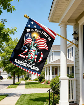 LZOUOWO Commemorative flag adds festive Fourth of July ambiance