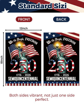 LZOUOWO Statue of Liberty design flag, patriotic outdoor accent
