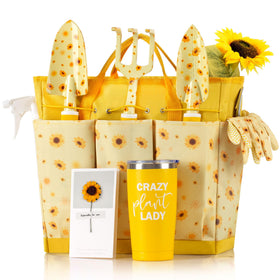 LZPTYYSN sunflower garden tool set tote for organized storage and transport