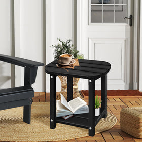 LZRS black finish complements modern decks and Adirondack chairs