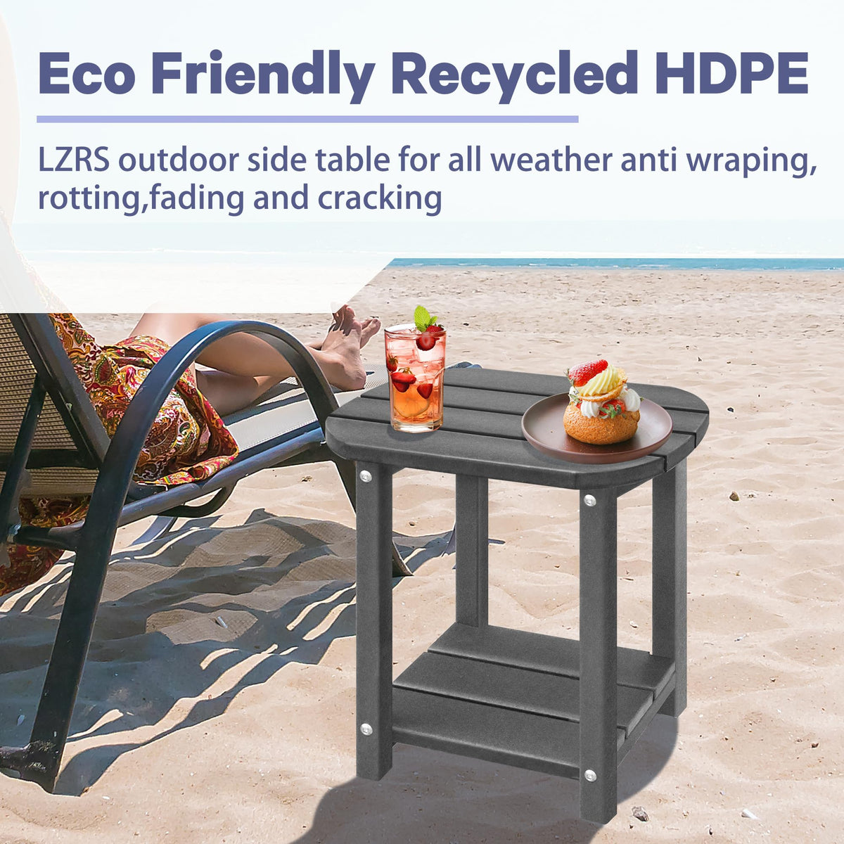 LZRS double-storage design keeps essentials organized outdoors