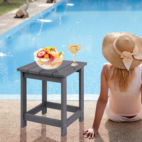 LZRS durable grey table for indoor or outdoor use