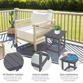 LZRS square surface features wood-like finish on a deck