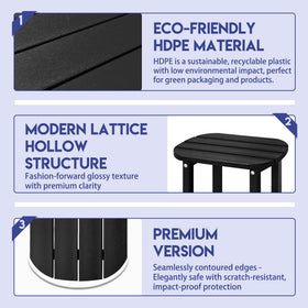 LZRS weatherproof table resists warping and fading in any season