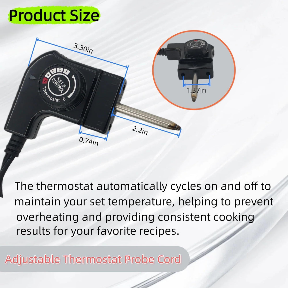 LZXQYMX heavy-duty 16AWG cord supports fast plug-and-play setup.