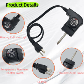 LZXQYMX stainless steel probe and cord demonstrating corrosion resistance.