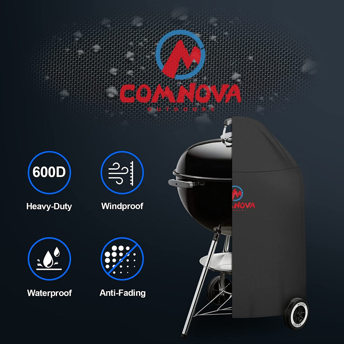 M COMNOVA OUTDOORS Quick-clean surface lets you wipe away dirt after grilling.