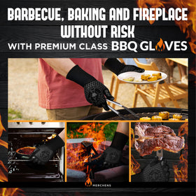 M MERCHENS gloves are easy to clean for grill aftercare.