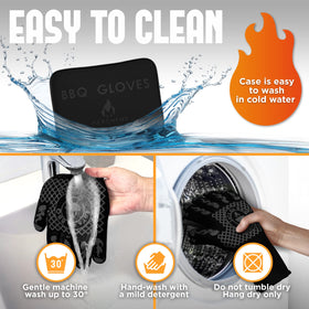 M MERCHENS gloves are machine washable for quick cleanup.