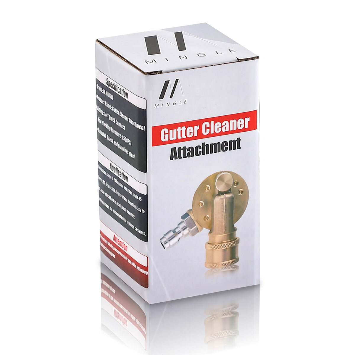 M MINGLE brass and stainless steel construction highlights durability
