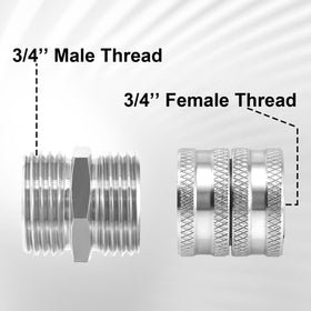 M MINGLE garden hose adapter with double female ends for seamless pairing with compatible hoses