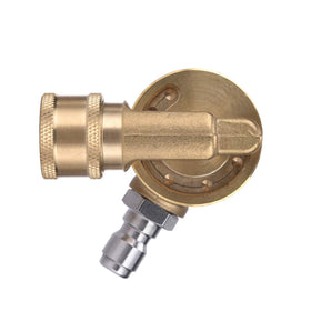M MINGLE gutter cleaner attachment pivot coupler enabling easy gutter access for high pressure washing