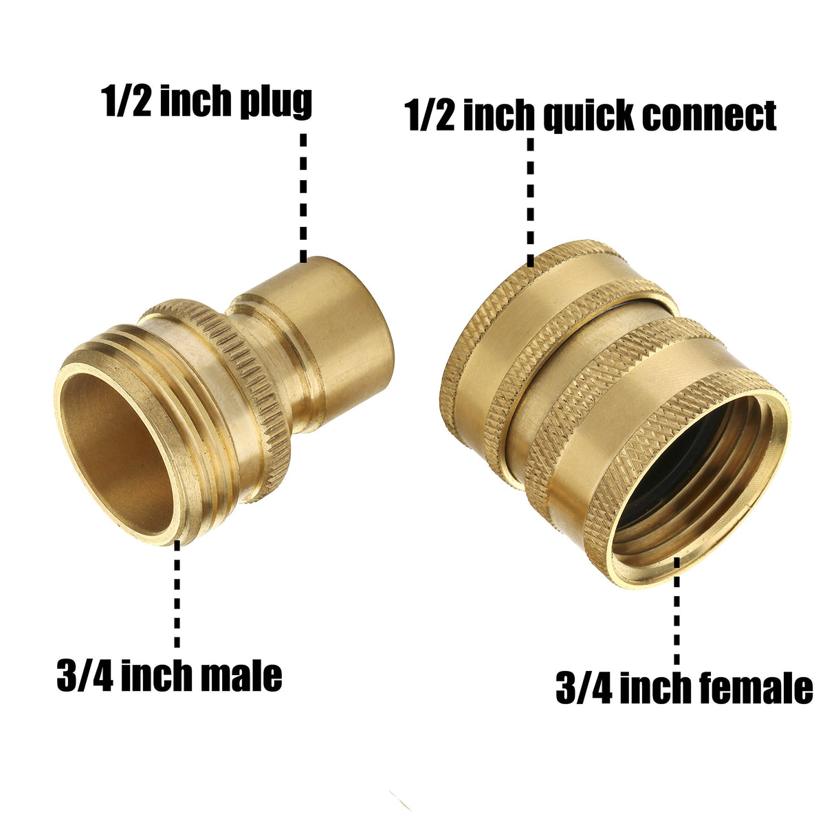 M MINGLE leak-free quick-connect prevents drips and speeds hose setup.