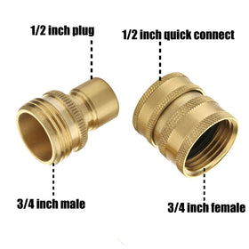 M MINGLE leak-free quick-connect prevents drips and speeds hose setup.