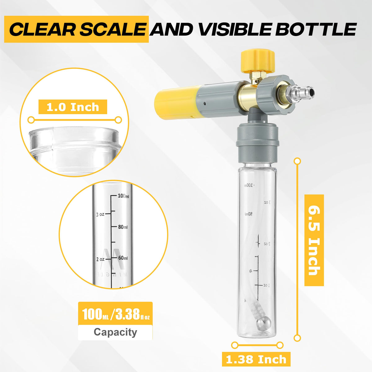 Lightweight, portable design fits busy outdoor cleaning.