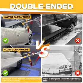 Dual 1/4 inch quick-connect lets seamless switch between modes.