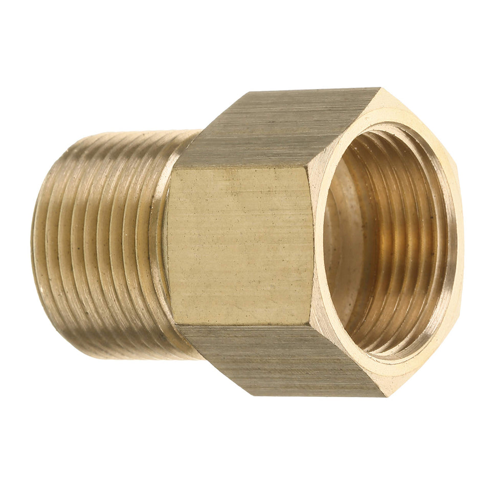 M MINGLE brass coupler for M22 15mm to 14mm conversion, secure high-pressure connections.