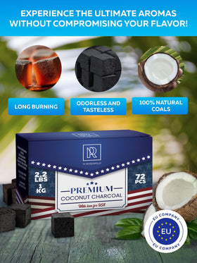M. ROSENFELD 90-minute burn coconut charcoal cubes for extended grilling sessions.