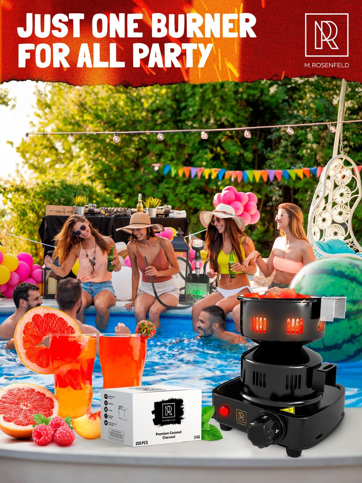 M. ROSENFELD universal coal compatibility with popular grill brands.