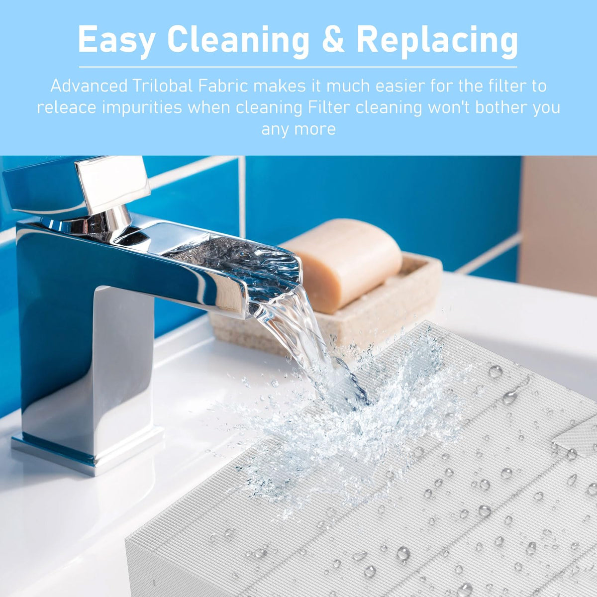 Back-wash design allows easy reuse of Macaberry filters