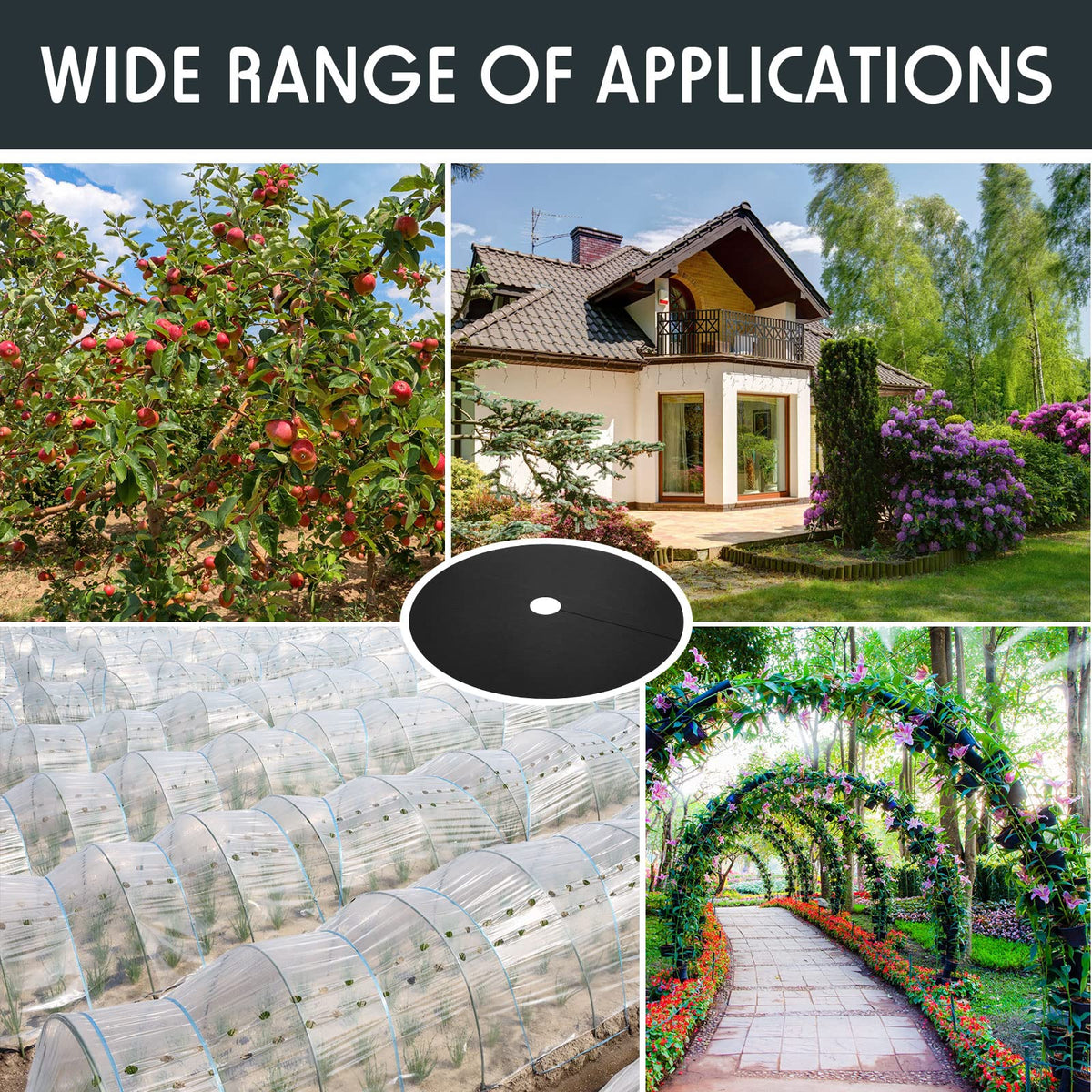 Macarrie breathable nonwoven material promotes healthy soil and airflow.