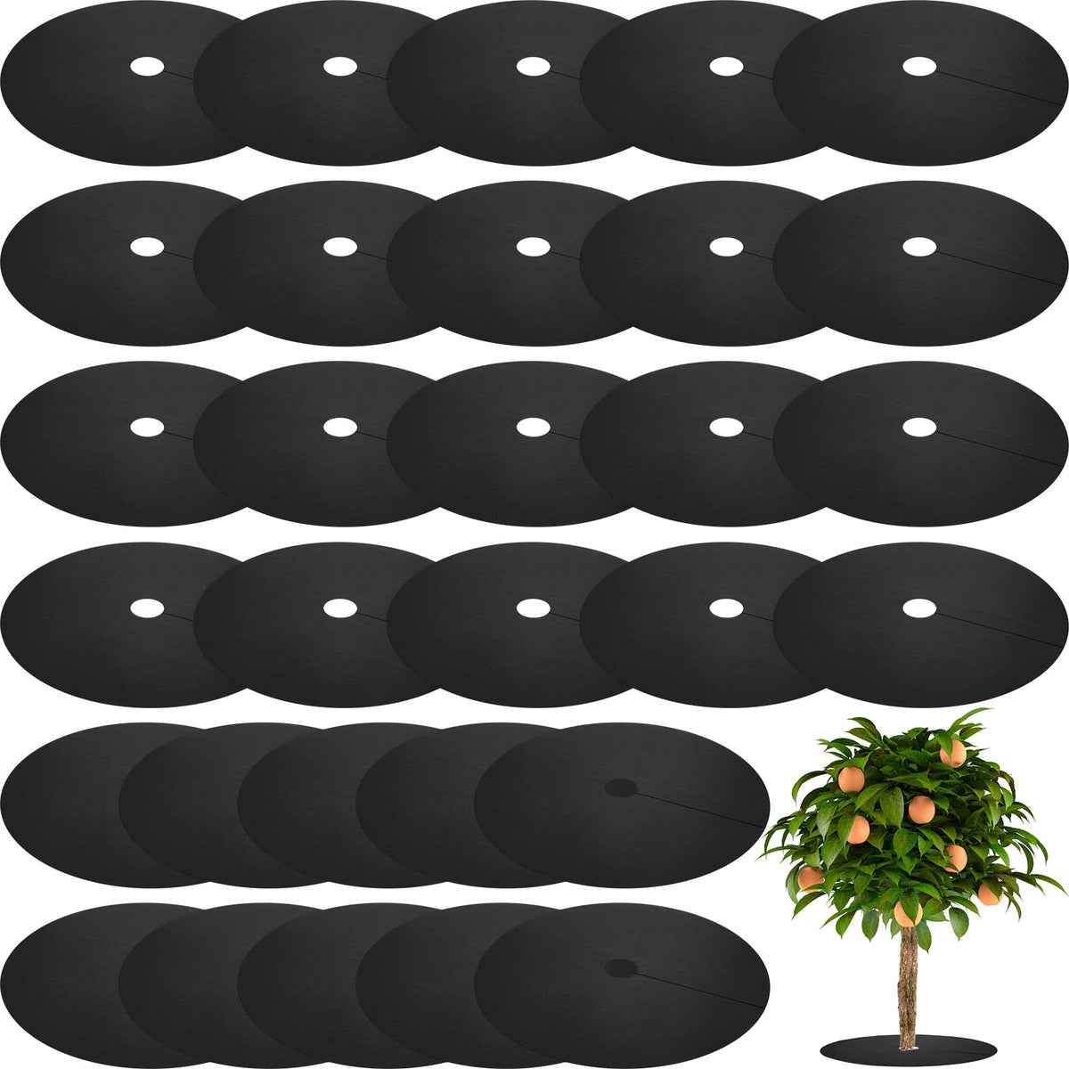 Macarrie weed barrier mats pack helps control weeds in your garden.