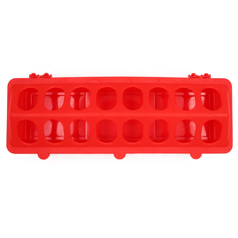 MACGOAL outdoor poultry feeder red suitable for coop or run.