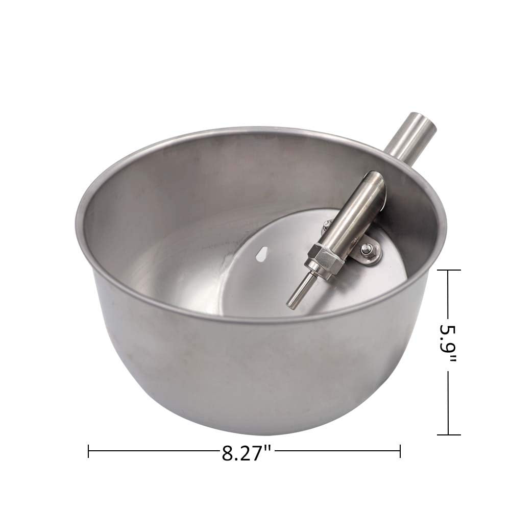 MACGOAL waterer dimensions 8.27 in diameter and 5.9 in height for easy placement