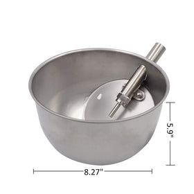 MACGOAL waterer dimensions 8.27 in diameter and 5.9 in height for easy placement