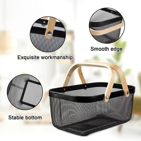 MACOIOR garden kitchen picnic utility basket in versatile setting.