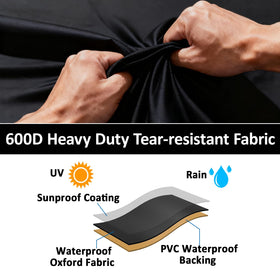MACOVO adjustable windproof straps secure the cover