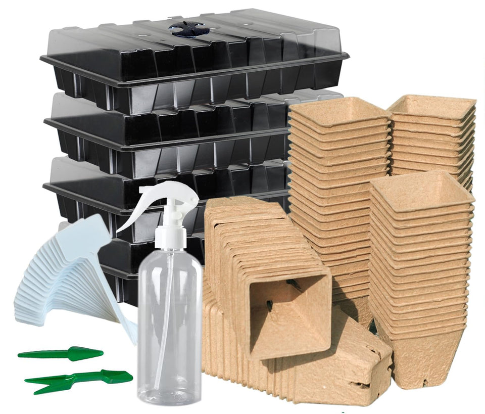Macoya seed starter kit peat pots for eco-friendly indoor germination.