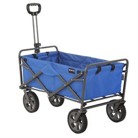Folded wagon compactly with carry case for easy storage