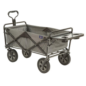 Mac Sports wagon folding table with two holders for drinks and snacks