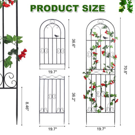 Macteyia trellis includes ground spike anchors for stable installation.