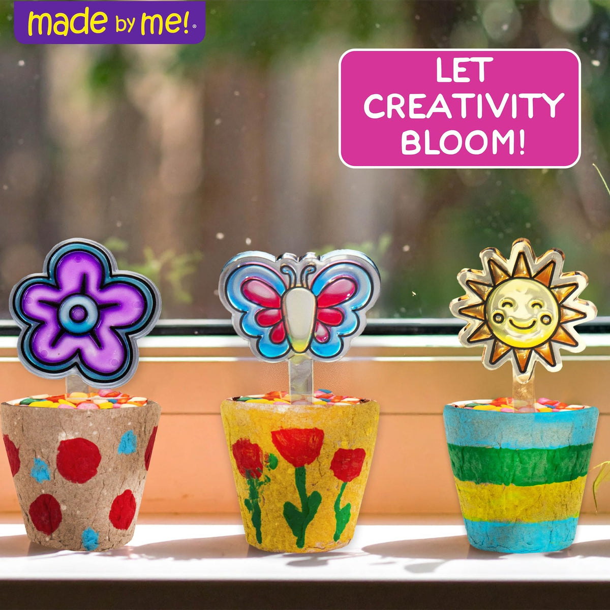 Made By Me suncatcher garden flower-1, perfect gift and art project