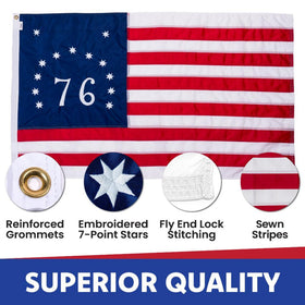Made in USA Flags 3x5 outdoor flag designed for durable outdoor use.