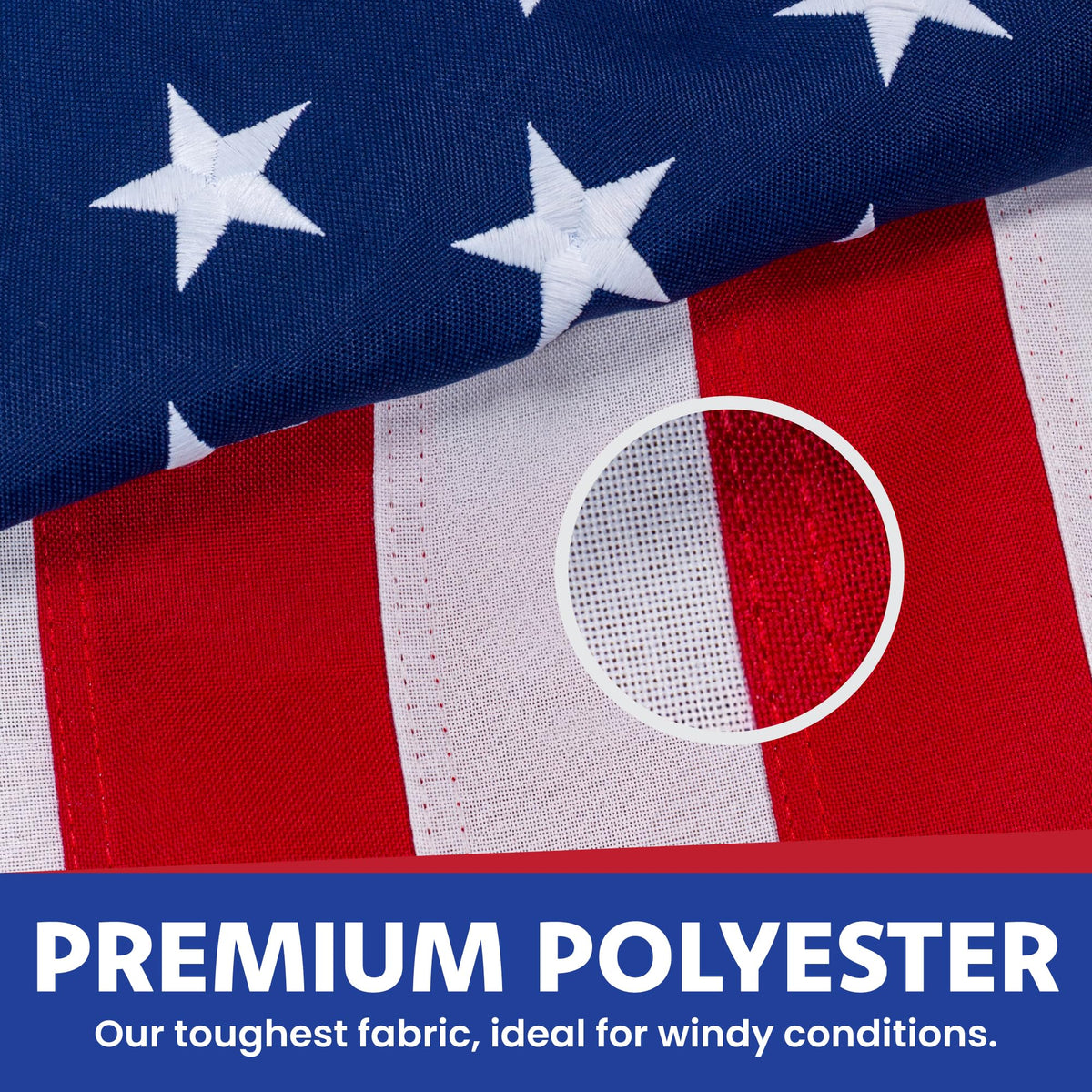 FMAA-certified Made in USA Flags Co flag indicating American-made quality
