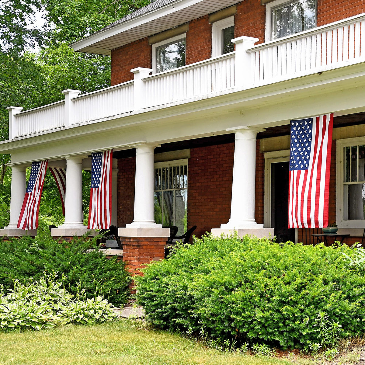 Outdoor-ready display of Made in USA Flags Co flag