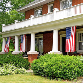 Outdoor-ready display of Made in USA Flags Co flag