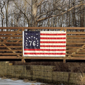 Made in USA Flags All-weather design suited for indoor and outdoor use.