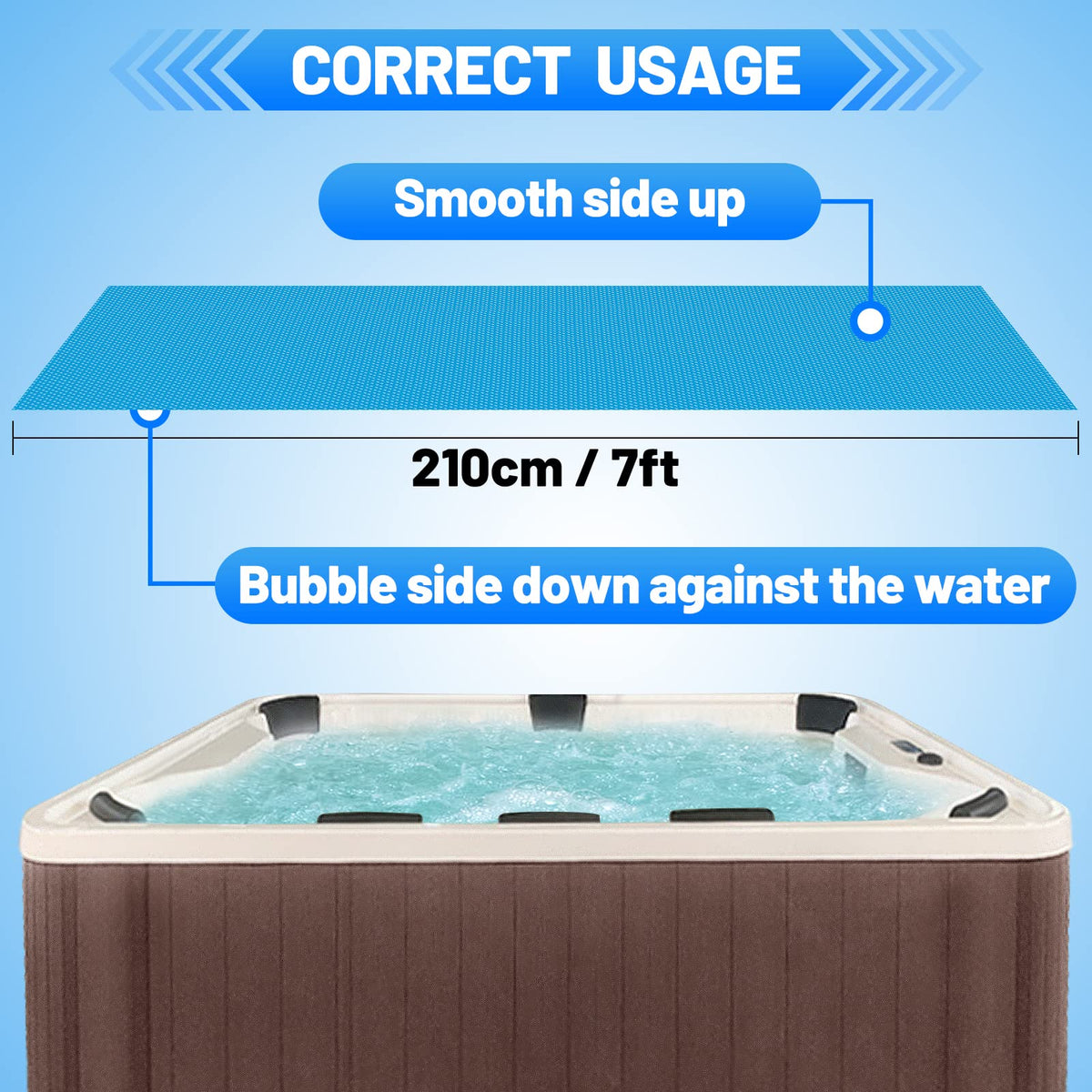 MADHOLLY 16mil thick bubble blanket for superior heat retention and durability